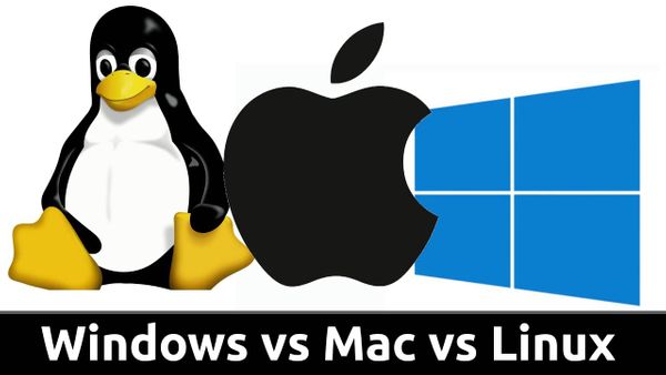 리눅스, 윈도우, 맥OS 데스크탑 비교